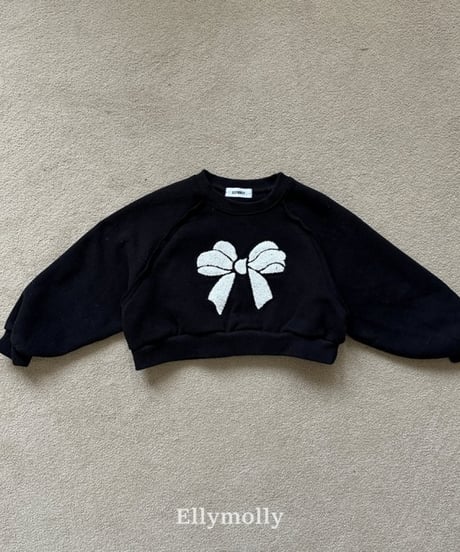 【ellymolly】Ribbon Bootle Sweatshirt