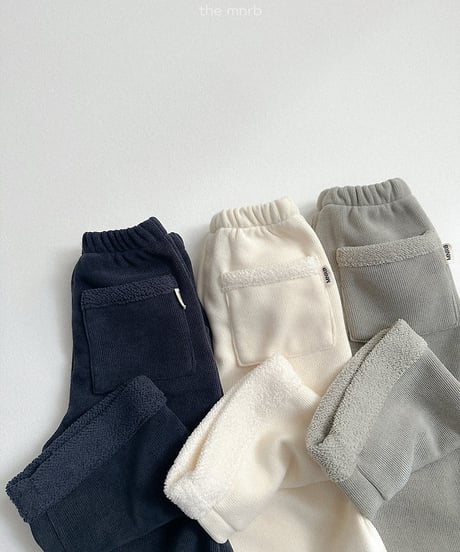 【minirobe】Roll-up straight pants