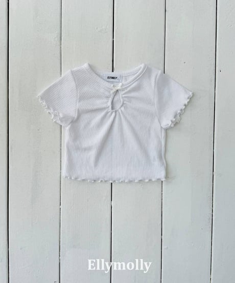 【ellymolly】Shirring Opening Point T