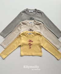 【ellymolly】Nine Cropped T-Shirt