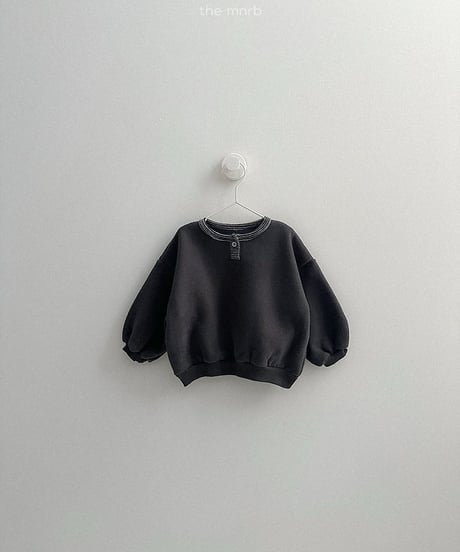 【minirobe】popo placket sweatshirt