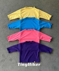 【tiny hiker】Color Pop Lettuce Edge Tee