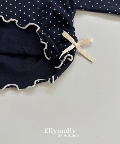 【ellymolly】Top of Dot T-Shirt