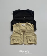 【ellymolly】D-Ring Pocket Vest