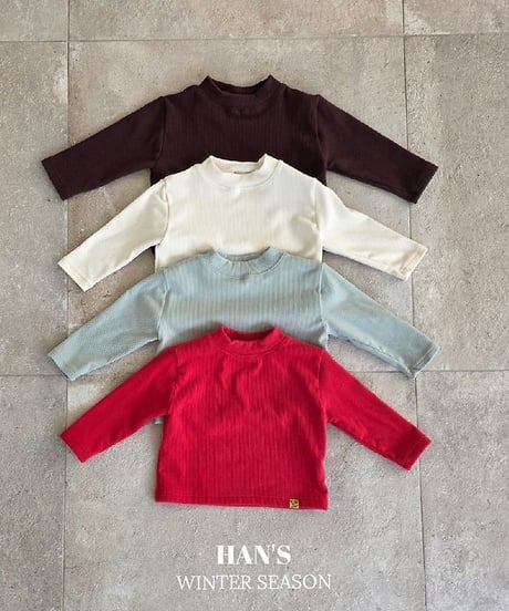 【hans】Daily Fleece Turtleneck Tee