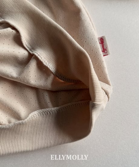 【ellymolly】Suede-Punch-Sweatshirt