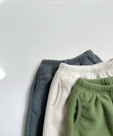 【minirobe】Teddy jogger pants