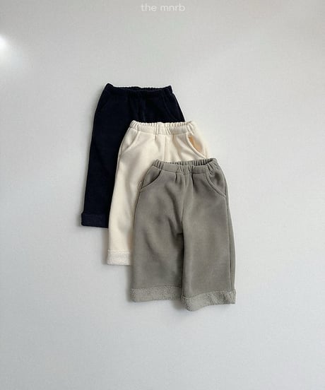 【minirobe】Roll-up straight pants