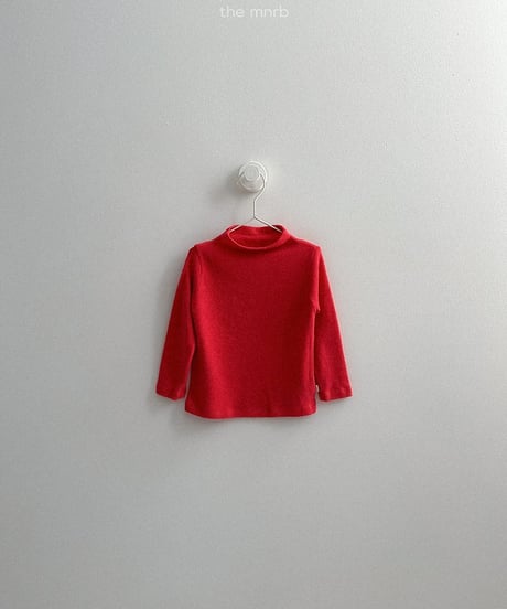 【minirobe】angora mock neck tee