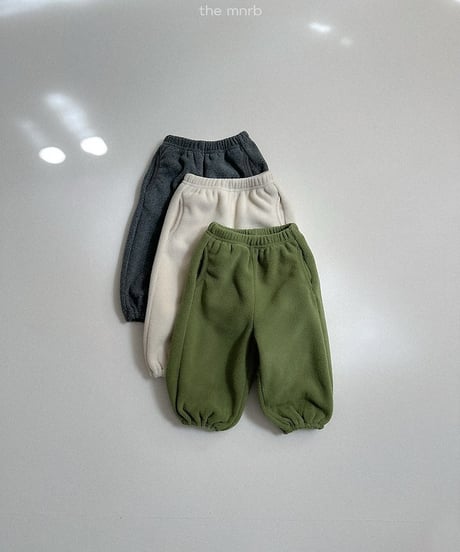 【minirobe】Teddy jogger pants