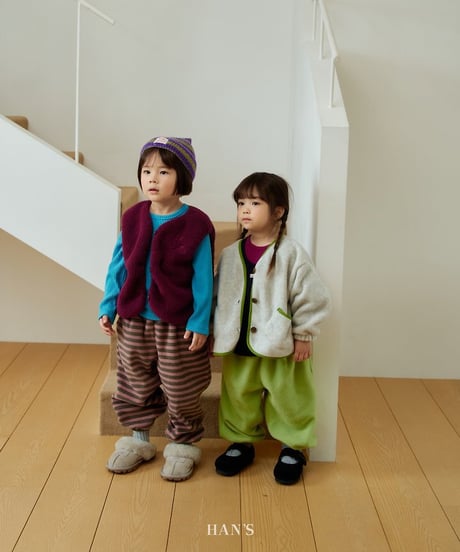 【hans】Multi Stripe Jogger Pants