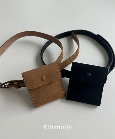 【ellymolly】Suede Belt Set