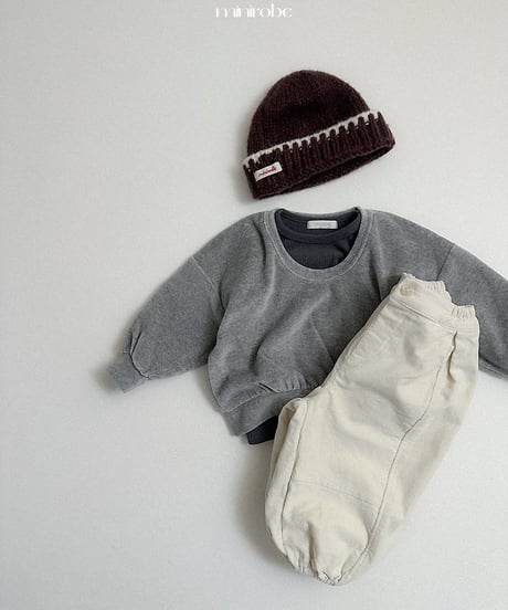【minirobe】Winter peach jogger pants
