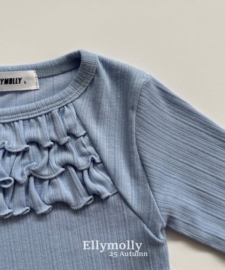 【ellymolly】Sugar Triple Frill T-Shirt