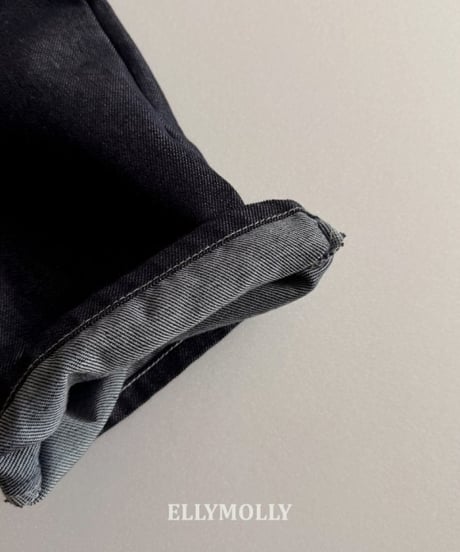 【ellymolly】Flap Back Denim Pants