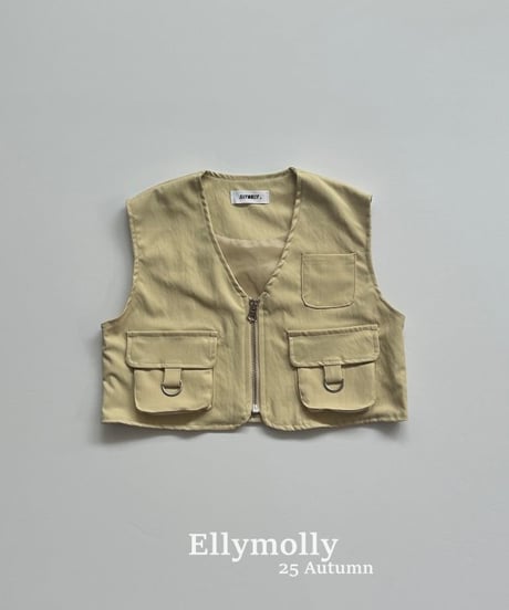 【ellymolly】D-Ring Pocket Vest