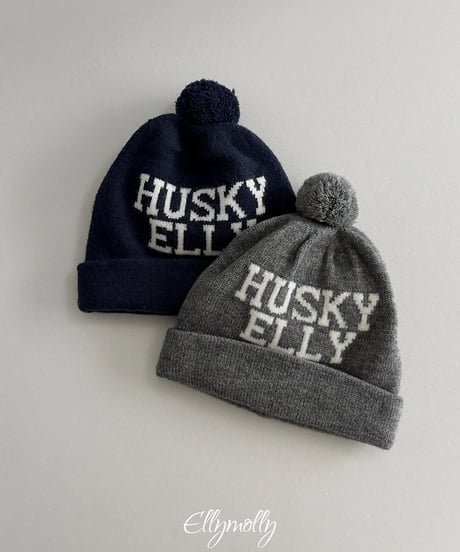 【ellymolly】Husky Pom Beanie
