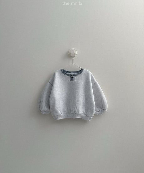 【minirobe】popo placket sweatshirt