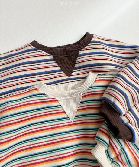 【minirobe】Rainbow sweatshirt