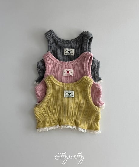 【ellymolly】Mongly Frill Sleeveless Top