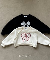 【ellymolly】Ribbon Bootle Sweatshirt