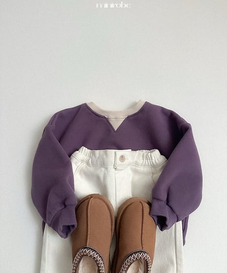 【minirobe】Winter basic straight pants