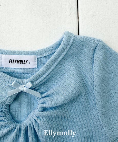 【ellymolly】Shirring Opening Point T
