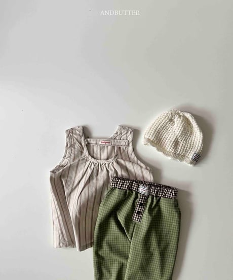 【andbutter】Natural button T