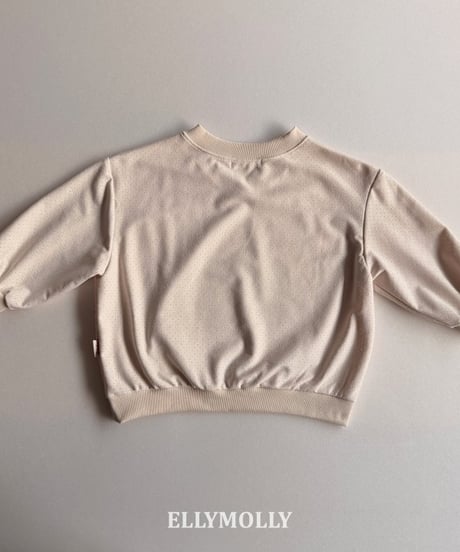 【ellymolly】Suede-Punch-Sweatshirt