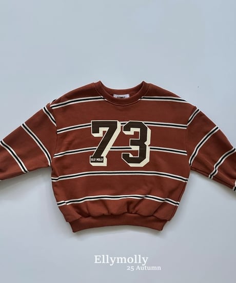 【ellymolly】73 Striped Sweatshirt