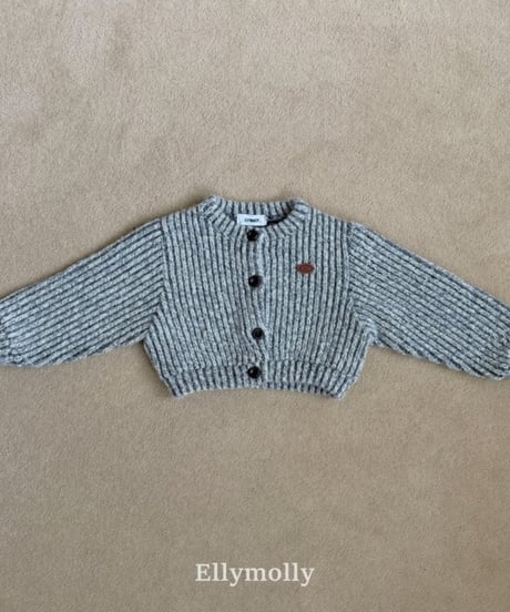 【ellymolly】Muffin Wool Cardigan