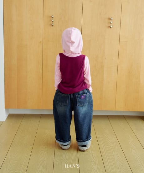 【hans】Fleece Denim Pants