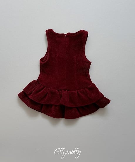 【ellymolly】Snow Frill Dress