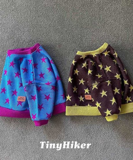 【tiny hiker】Star Gram Knit Sweatshirt