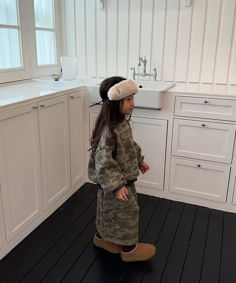 【cantuccistudio】Camo Long Skirt