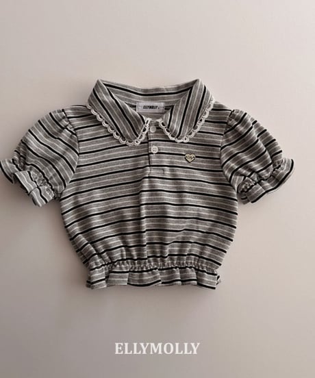 Curling Collar Frill T-Shirt
