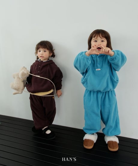 【hans】Fleece Pocket Zip-Up