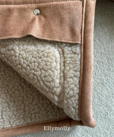 【ellymolly】Soft Two-Tone Mustang Jacket