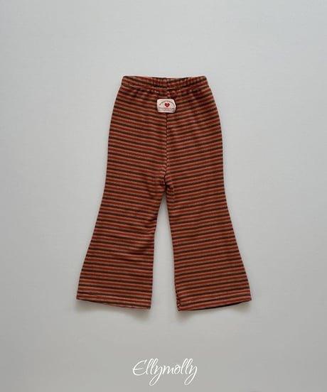 【ellymolly】Latte Stripe Bootcut Pants