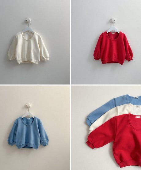 【digreen】Deep U-Neck Sweatshirt