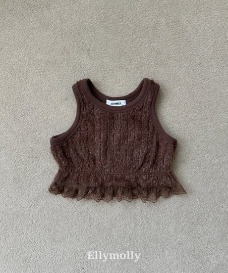 【ellymolly】Blooming Knit Vest