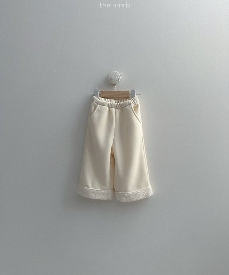 【minirobe】Roll-up straight pants