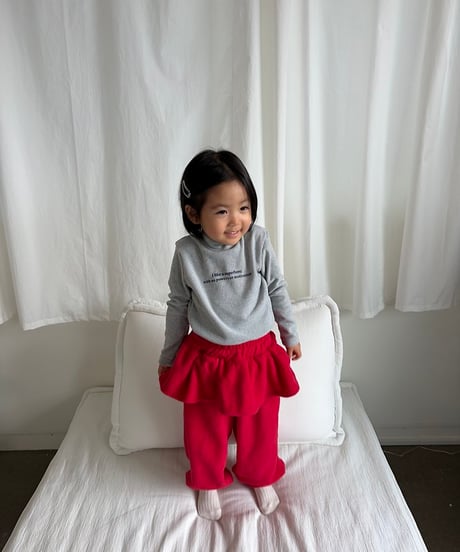 【pepper】Cherry Ruffle Joggers