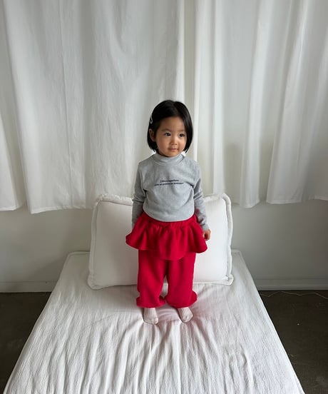 【pepper】Cherry Ruffle Joggers