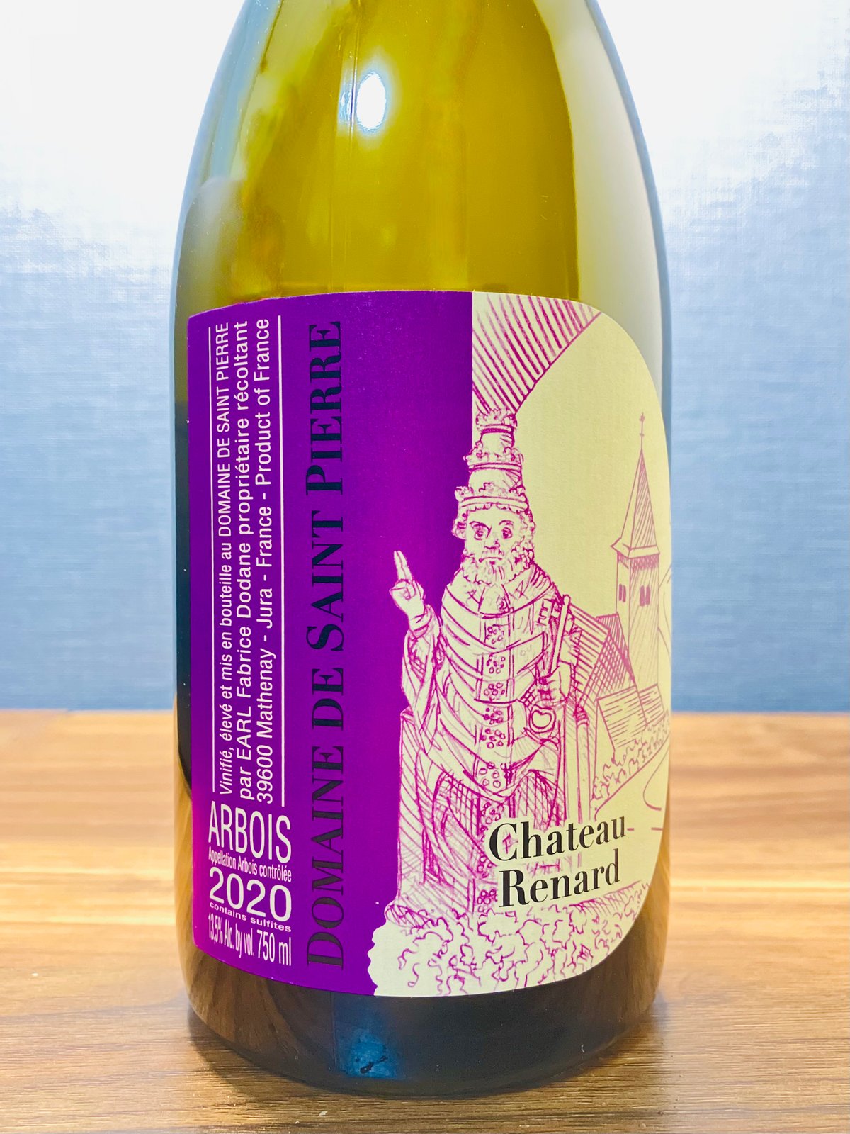 0287] アルボワ・ブラン・シャトー・ルナール 2020 / サン・ピエール