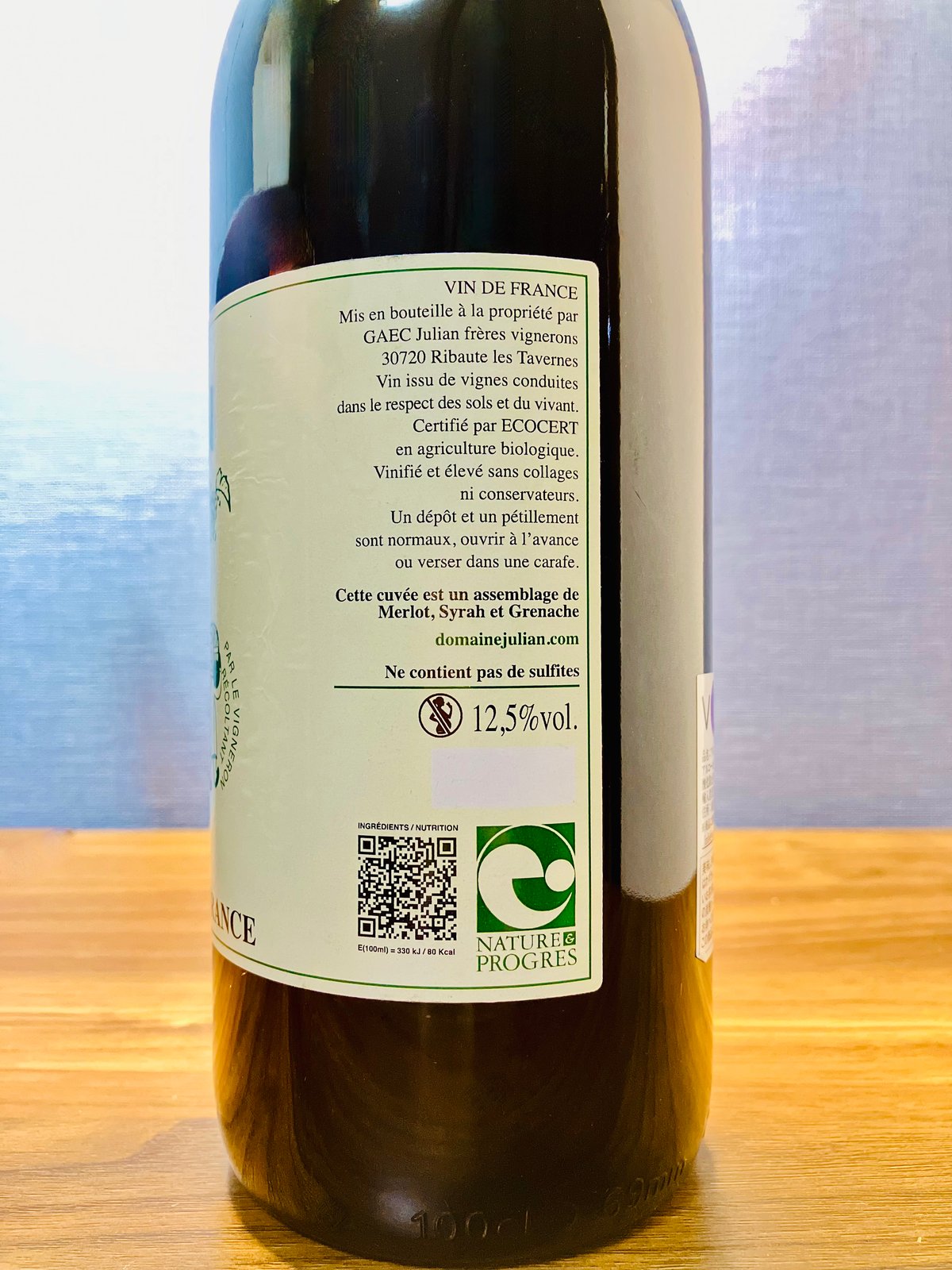 再入荷‼️[0290] ルージュ 12.5% (1000ml) 2024 / ルイ・ジュリアン