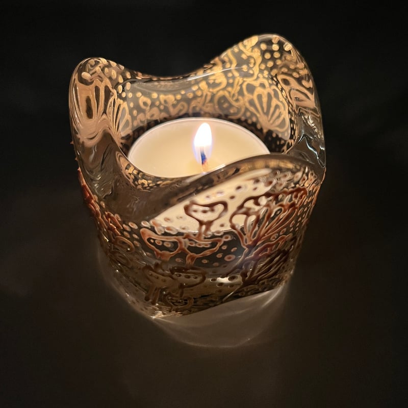 金線画キャンドルホルダー | SACHIKO公式Onlineshop Sachikot.ART