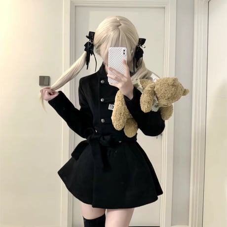 ミニワンピ風coat2色