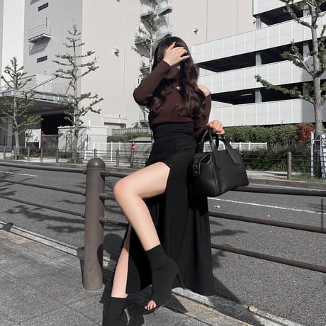⚫︎openトゥブーツ 2ヒール