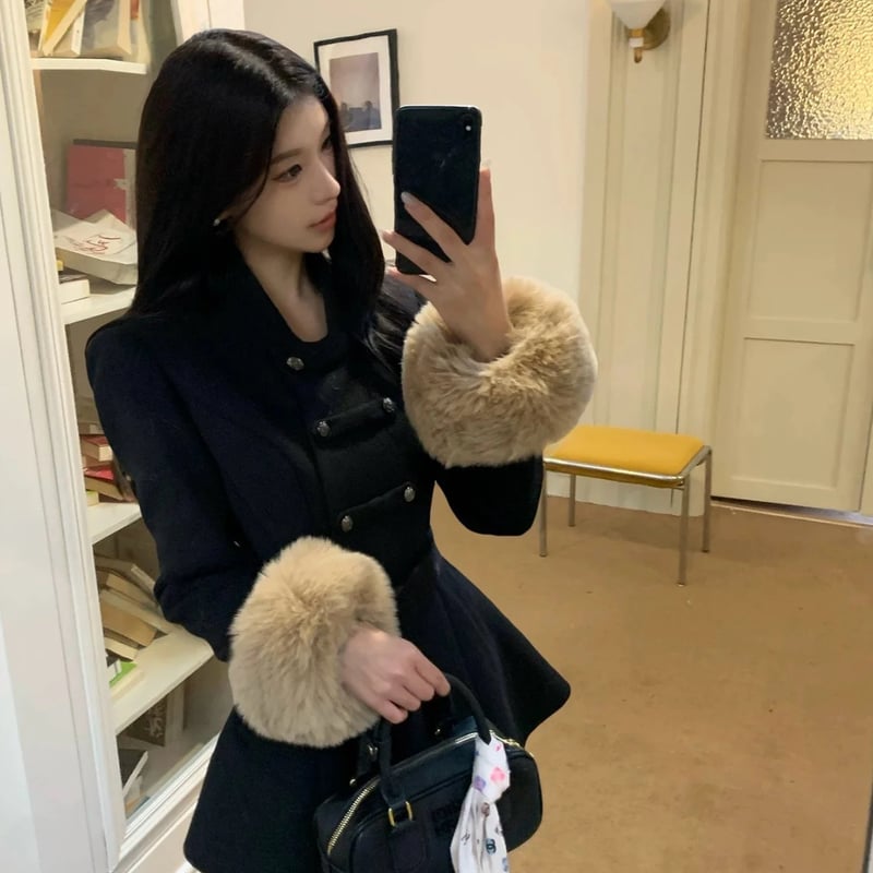 ミニワンピ風コート　COCO store ○ミニワンピ風coat2色 | CoCo